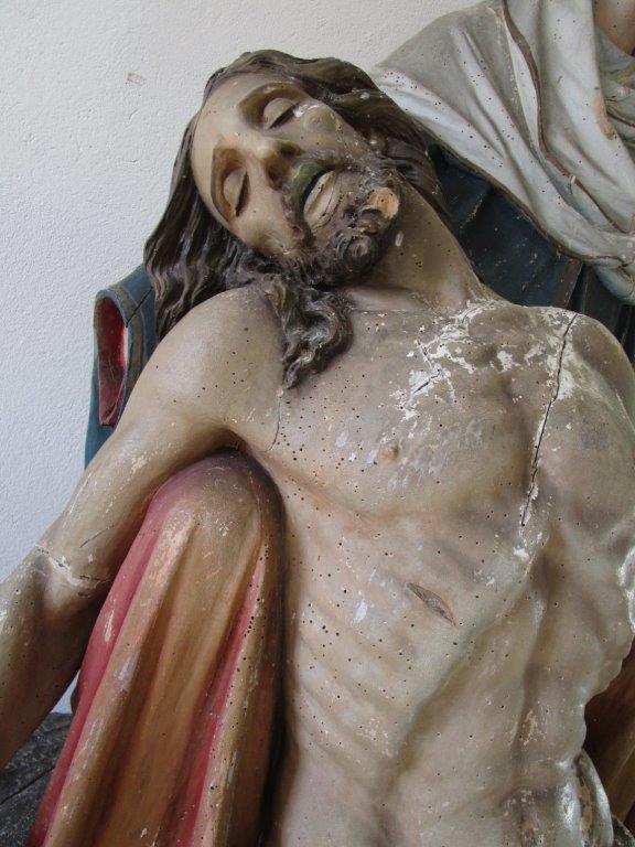 Restaurování – sakrální plastiky Piety z kostela Sv. Kateřiny u Chotěvic